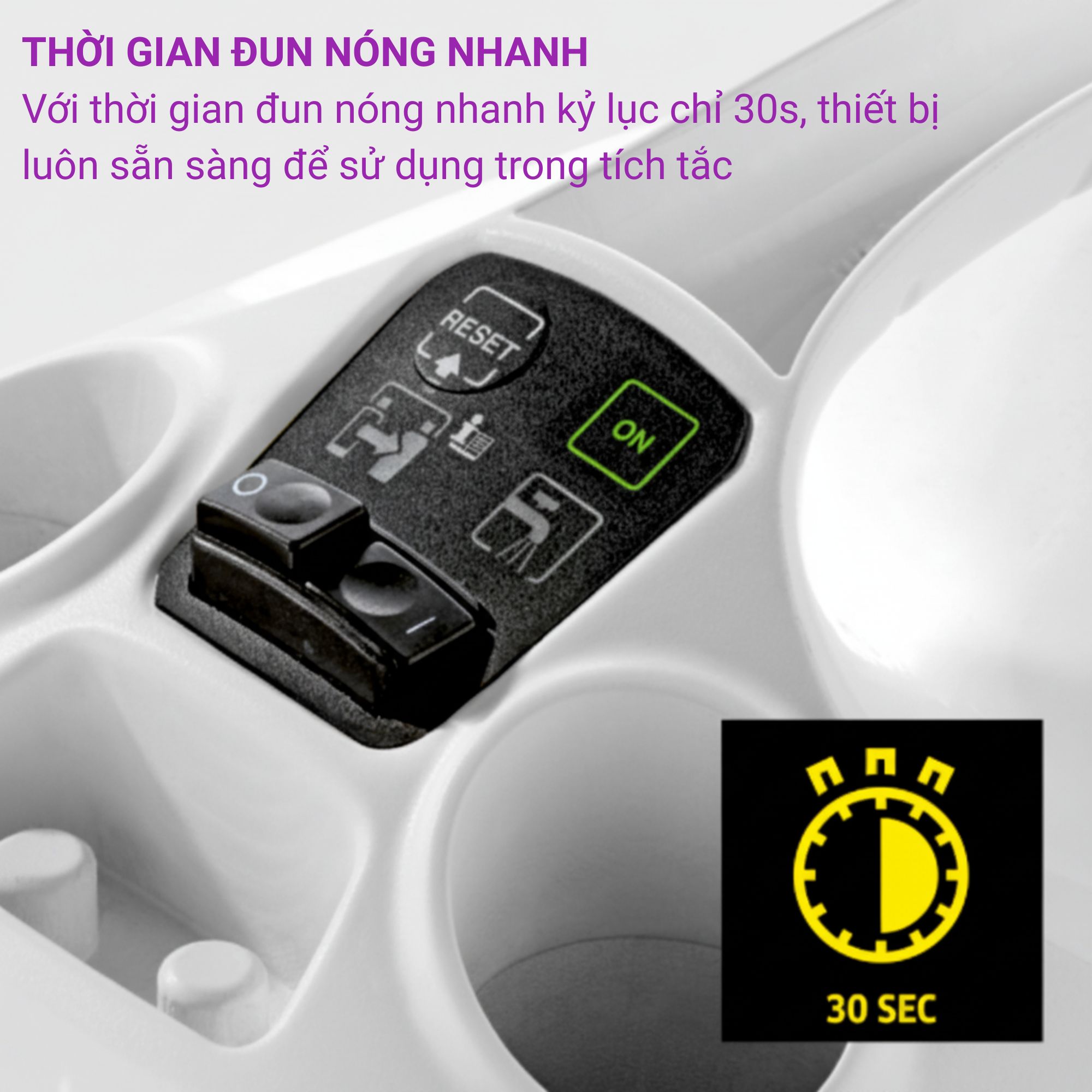 Máy làm sạch bằng hơi nước không hóa chất Karcher SC3 Easyfix - 1 513-650 0