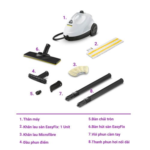 Máy làm sạch bằng hơi nước không hóa chất Karcher SC2 Easyfix - 1 512-600 0