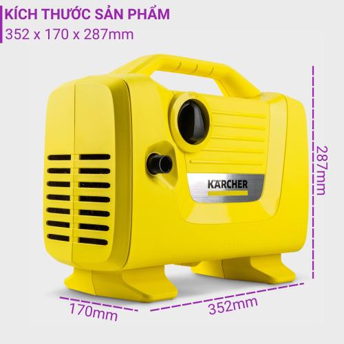 Máy phun xịt rửa đa năng mini áp lực cao Karcher K2 Power VPS - 1 118-001 0