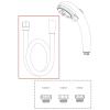 Dây vòi hoa sen Takagi chịu nhiệt JSH002SV -1 6m