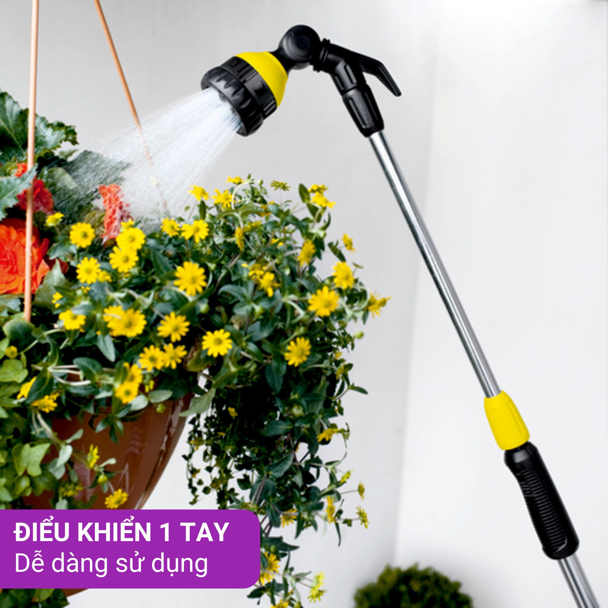 Vòi tưới cây cần dài 3 chức năng Karcher -2 645-137 0