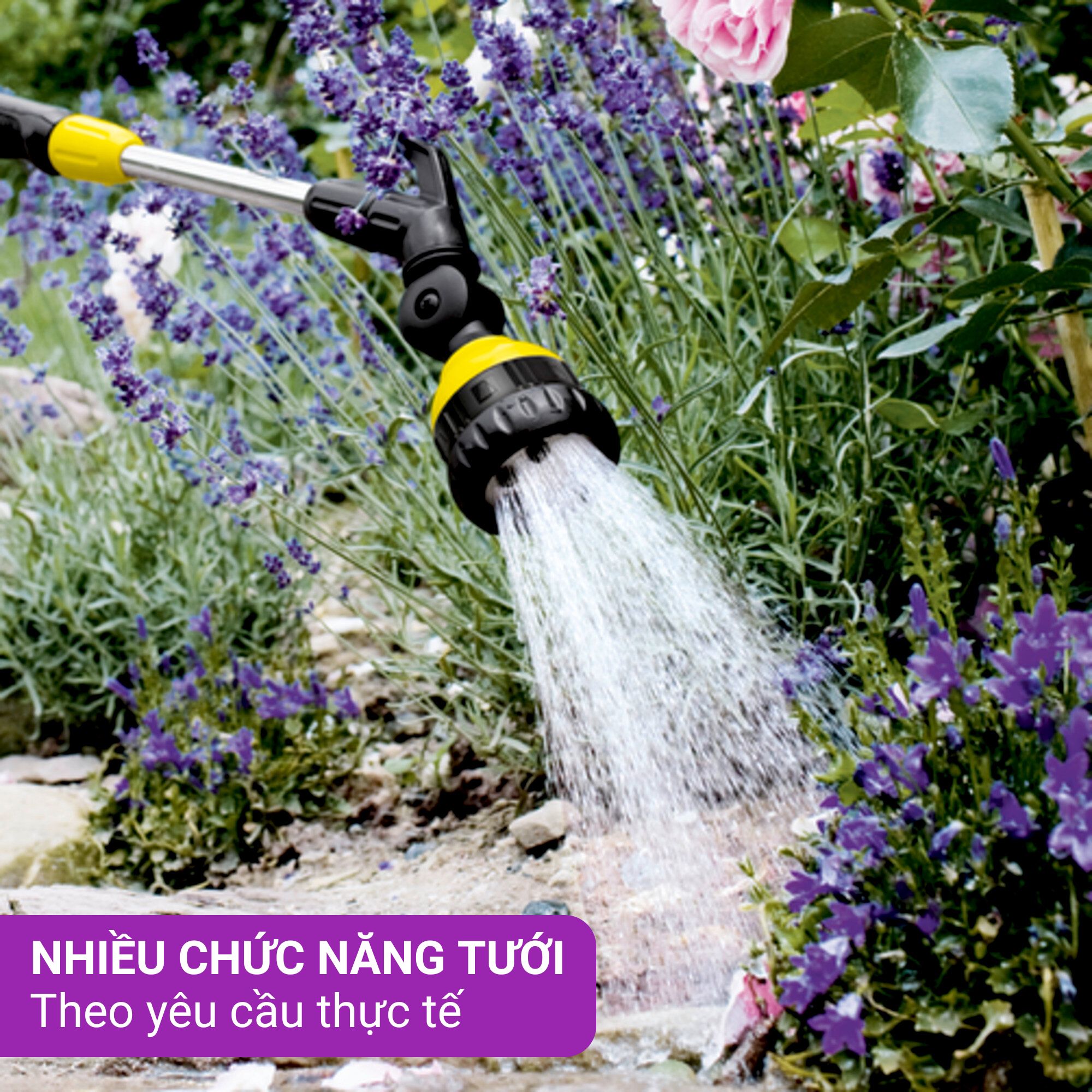 Vòi tưới cây cần dài 3 chức năng Karcher -2 645-137 0