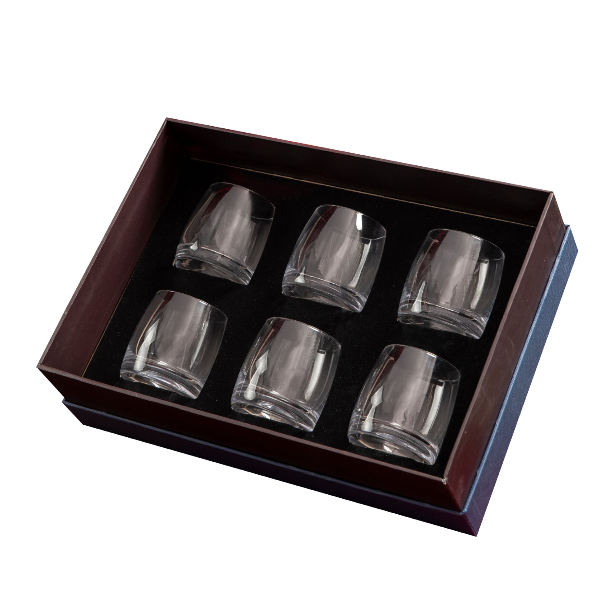 Set 6 Cốc Bohemia Pavo 230ml Thiết Kế Hiện Đại Chất Lượng Pha Lê Không Chì Bền Bỉ