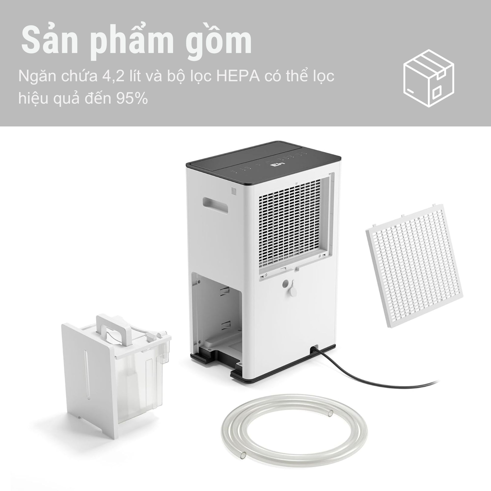 Máy Hút Ẩm Lọc Không Khí Stadler Form Lukas Pro 20L Chìa Khóa Cho Không Gian Sống Lành Mạnh