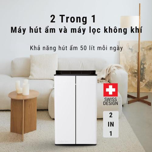 Máy Hút Ẩm Lọc Không Khí Đa Năng Stadler Form Lukas Pro 50L – Tiện Nghi Cho Mọi Gia Đình