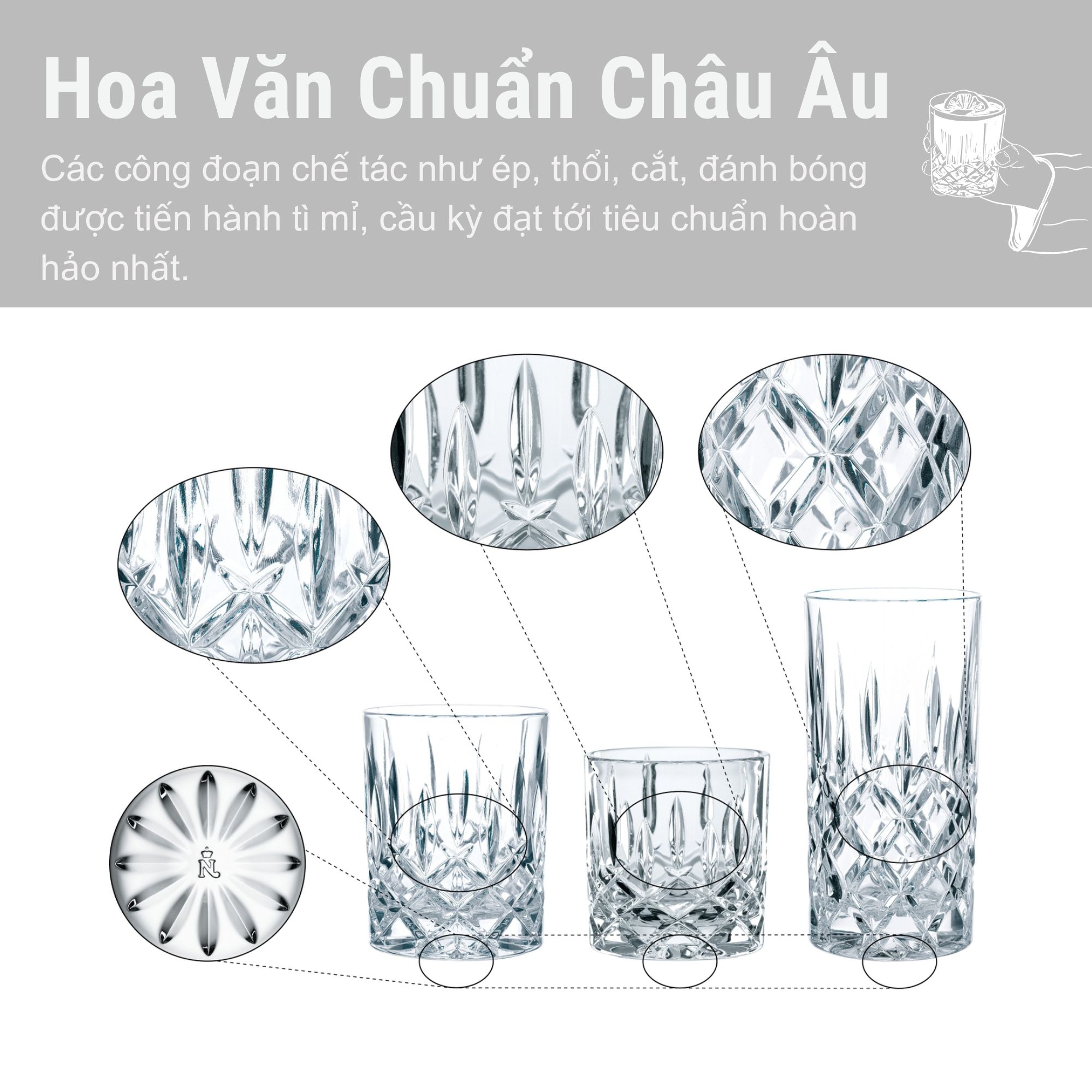 BỘ 18 CỐC PHA LÊ NACHTMANN NOBLESSE 101764