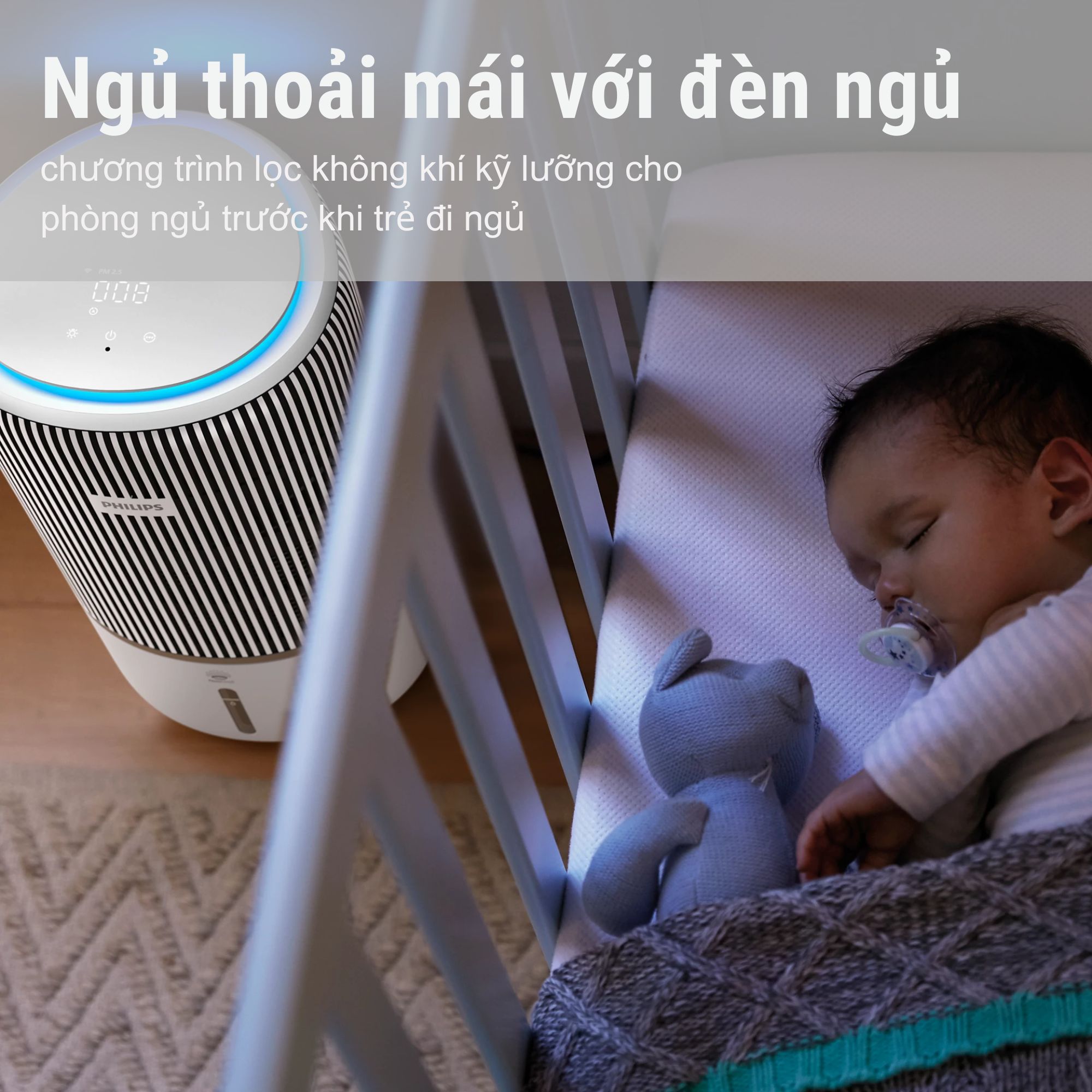 MÁY LỌC KHÔNG KHÍ TẠO ẨM 2IN1 PHILIPS AC3420 10