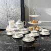 Bộ trà hoàng gia viền bạc Imperial thiết kế đậm nét châu Âu