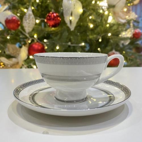 Bộ trà hoàng gia viền bạc Imperial thiết kế đậm nét châu Âu