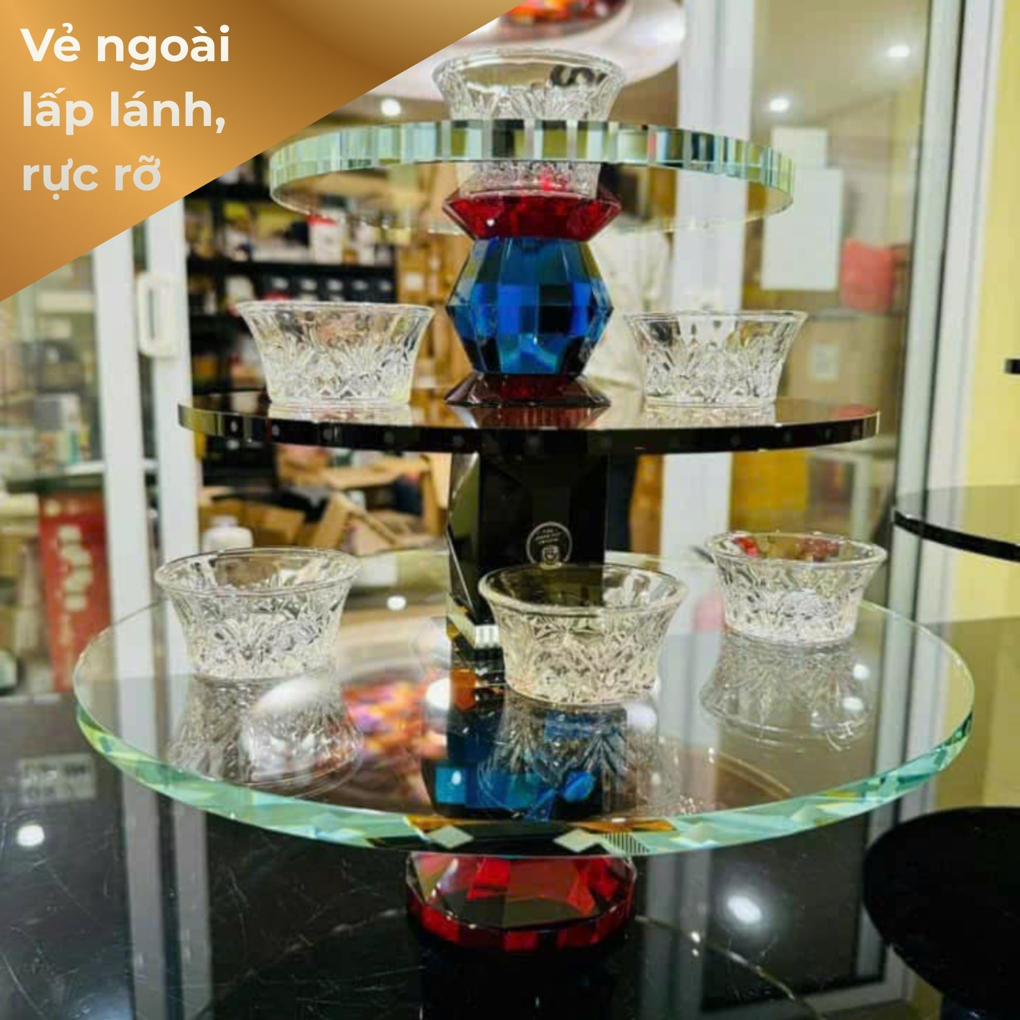 Sét bát chấm pha lê 6 món Dublin