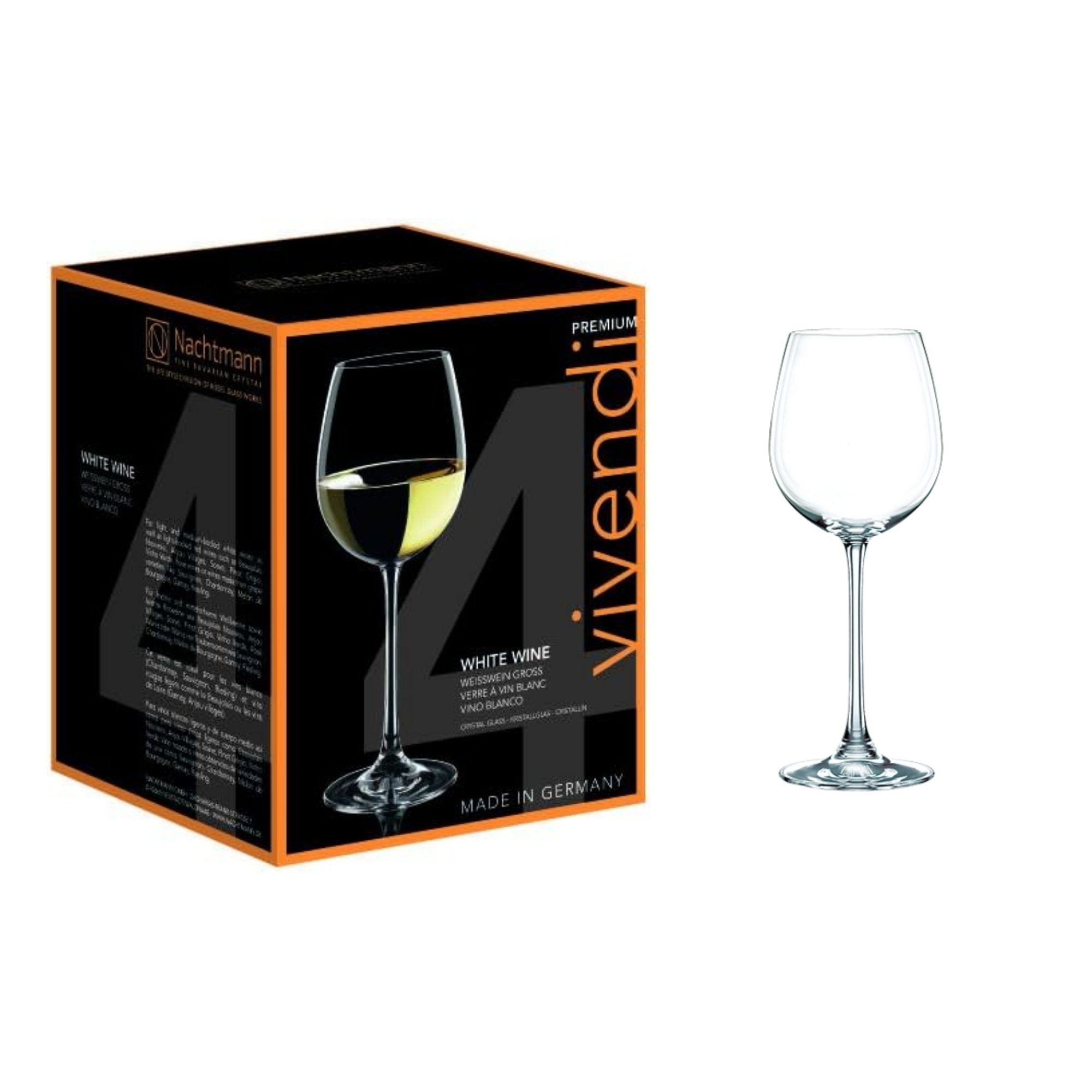 BỘ 4 LY RƯỢU VANG TRẮNG NACHTMANN VIVENDI 85692 474ML