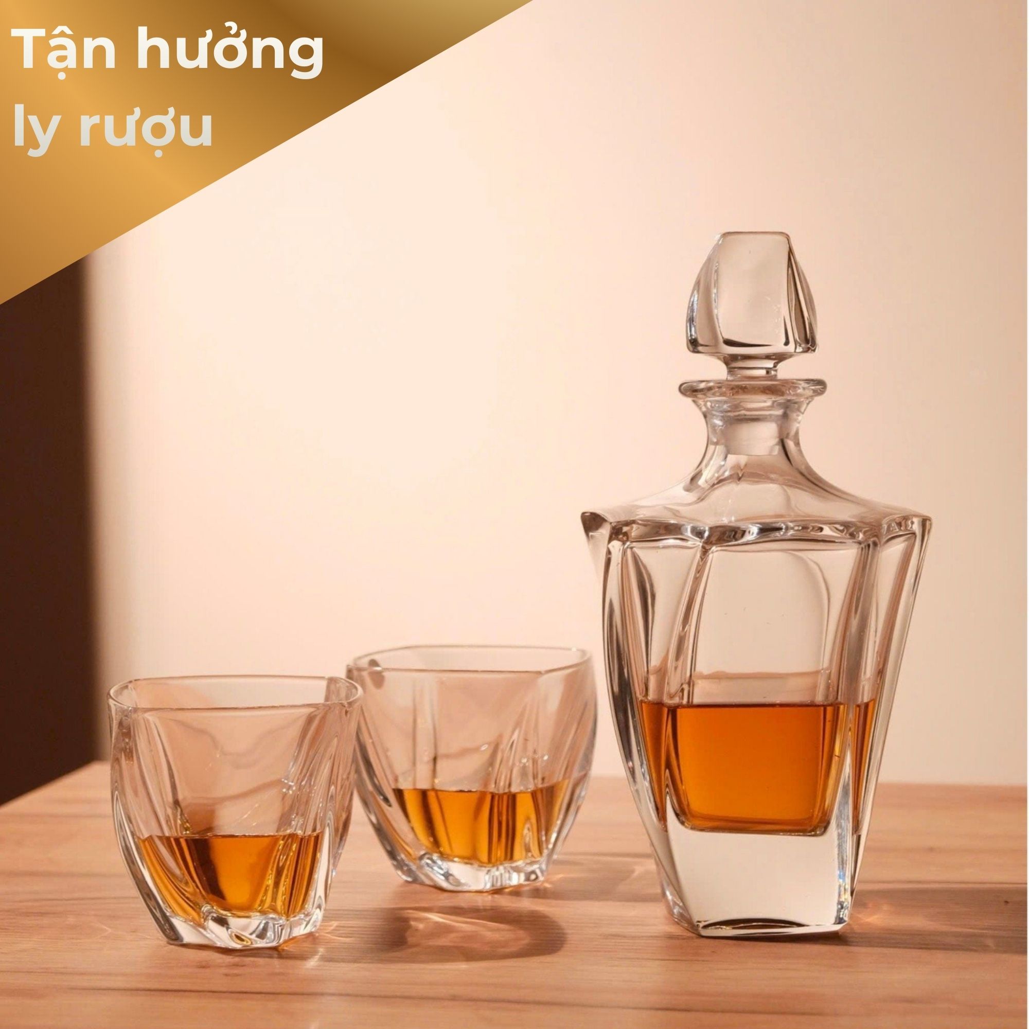 Set Bình Rượu Pha Lê Tiệp Khắc Chính Hãng - Bohemia Neptune