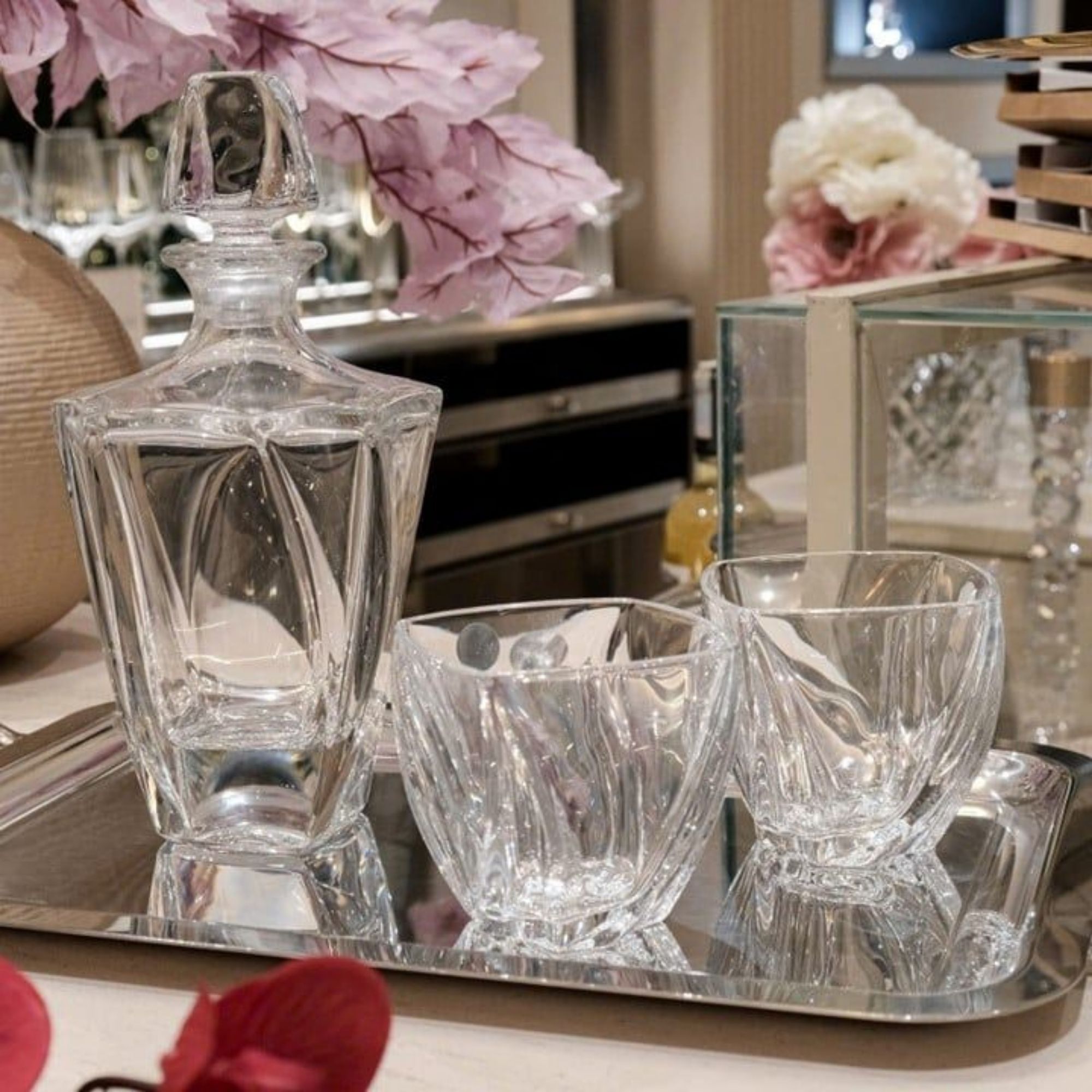 Set Bình Rượu Pha Lê Tiệp Khắc Chính Hãng - Bohemia Neptune