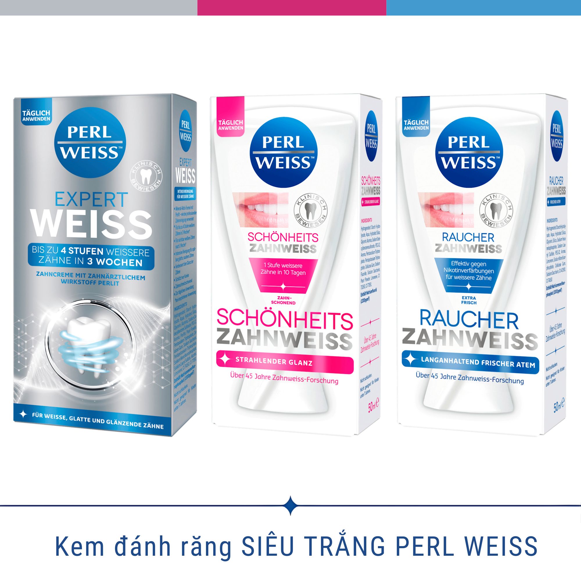 Kem đánh răng SIÊU TRẮNG PERL WEISS