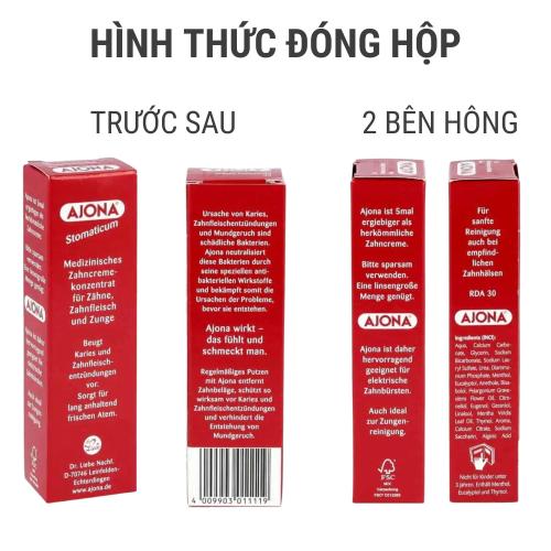Kem đánh răng AJONA LOẠI BỎ CAO VÀ CHỐNG VIÊM