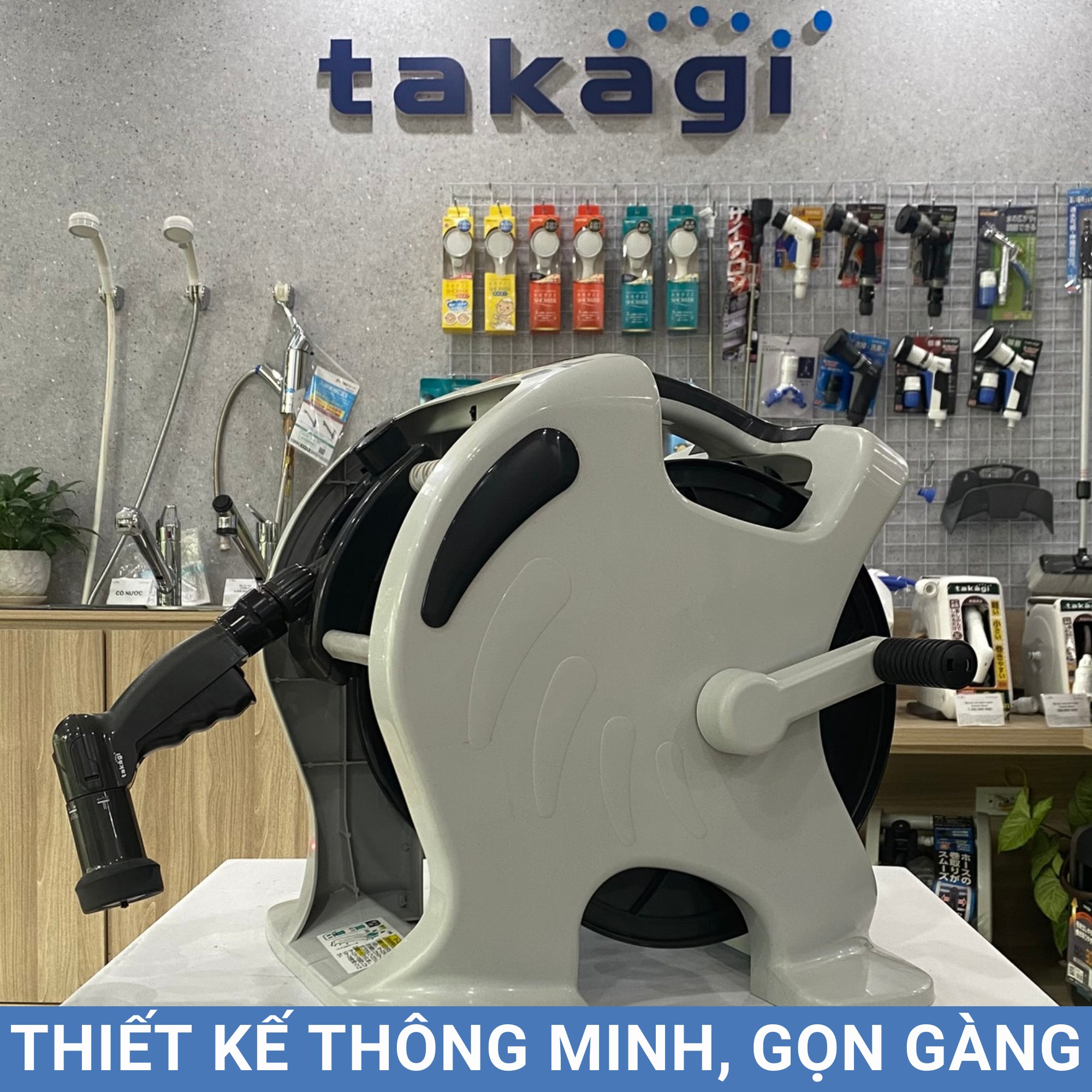 Bộ vòi thu rút tưới vườn Takagi Mercury 2 Twister (CG) 30m RT330CG