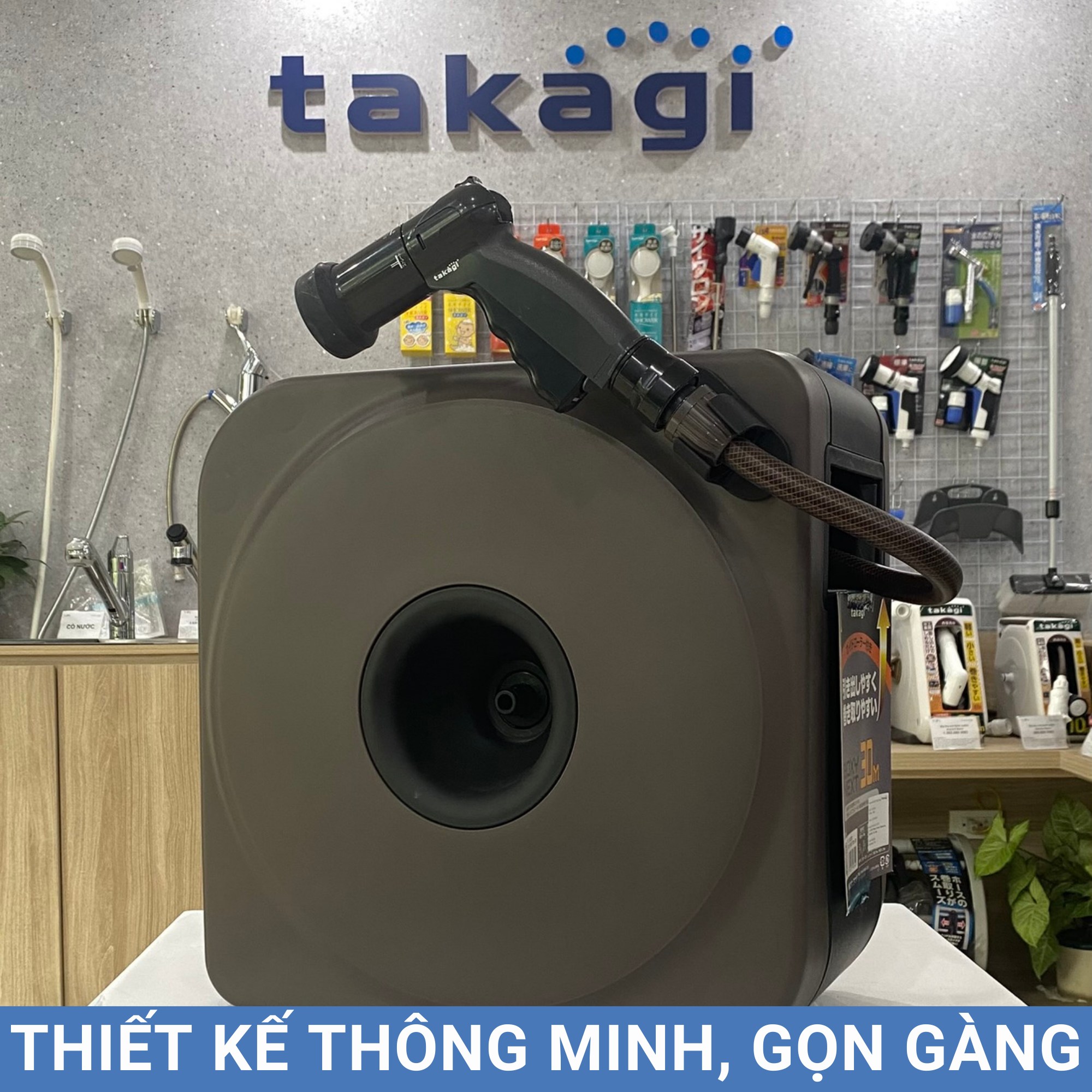 Bộ vòi thu rút tưới vườn BODY NEXT 30m (BR) Takagi RC1330BR