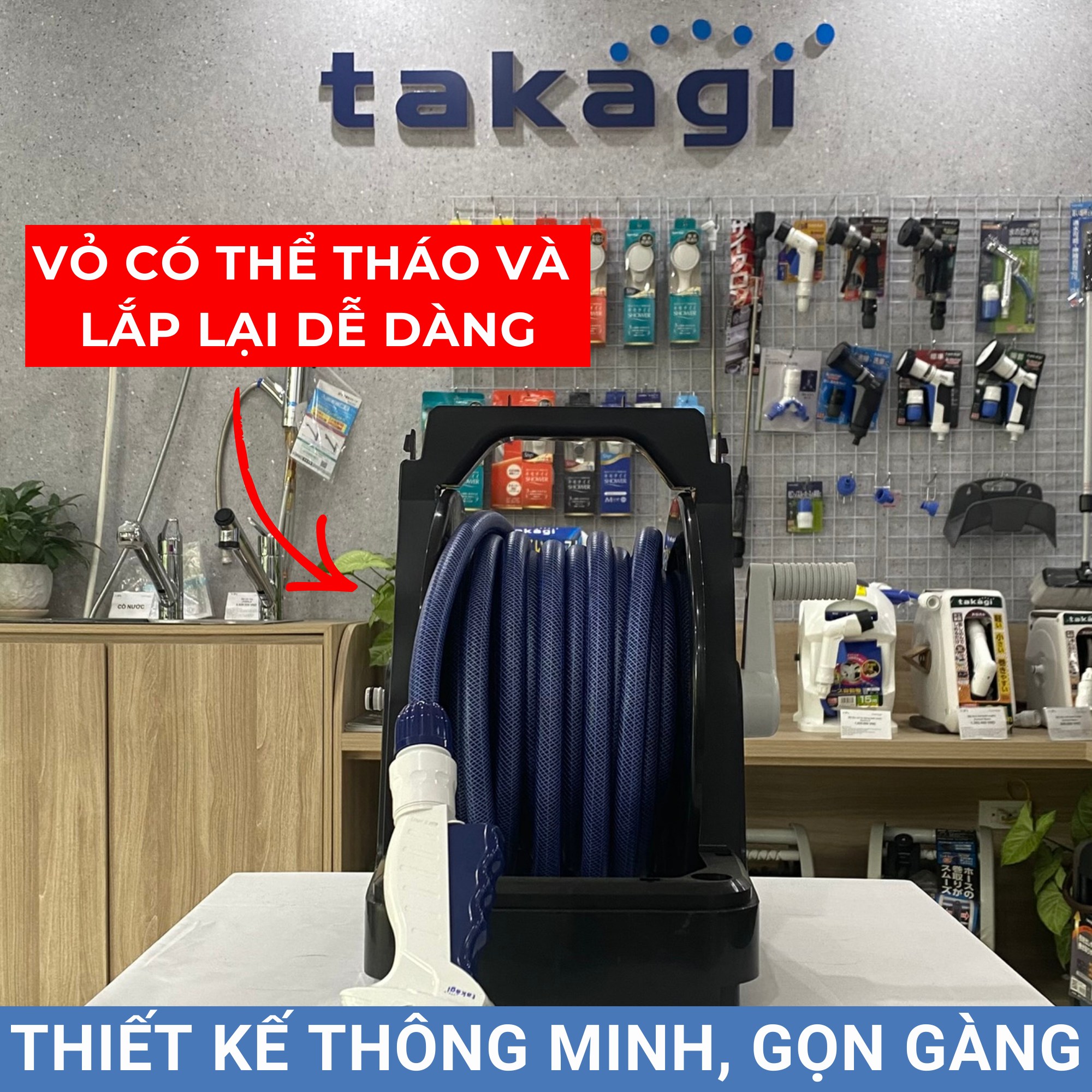 Bộ vòi tưới 20m Boxy Twister Takagi RC220TNB