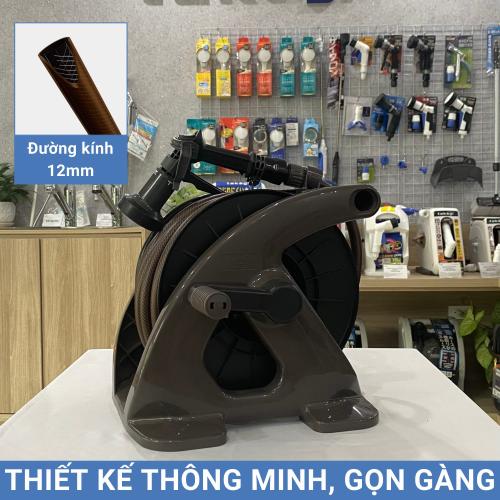 Bộ cuộn ống tưới cây 20m Tough Brown Takagi R220TBR