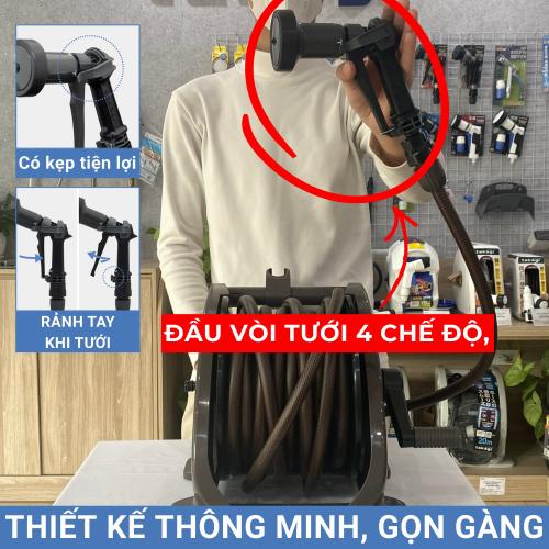 Bộ cuộn ống tưới cây 30m Tough Brown Takagi R330TBR