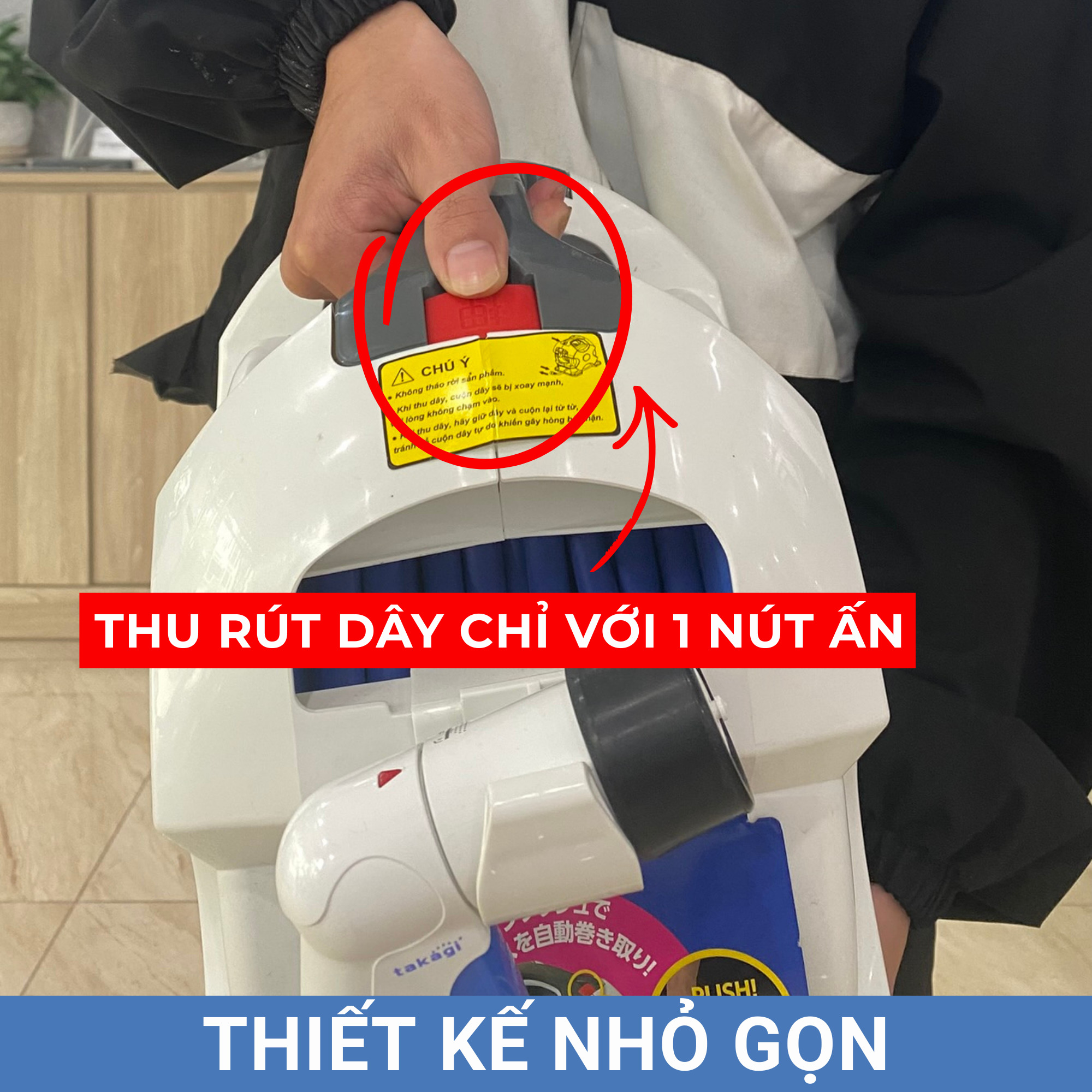 Bộ cuộn ống tưới cây tự động 15m Takagi R715FJC2