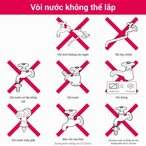 Bộ chuyển đổi đầu vòi Takagi G5043WT - Giải pháp kết nối thông minh Bền bỉ