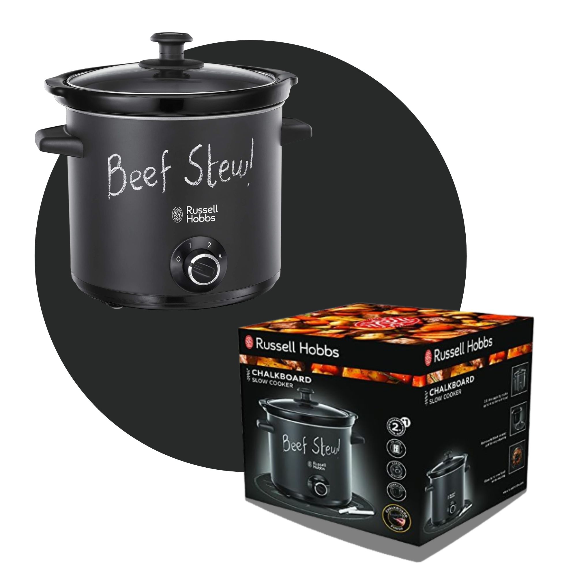 Nồi Nấu Chậm Russell Hobbs 3 5L Chalkboard - Giải Pháp Nấu Nướng Thông Minh Cho Gia Đình Hiện Đại