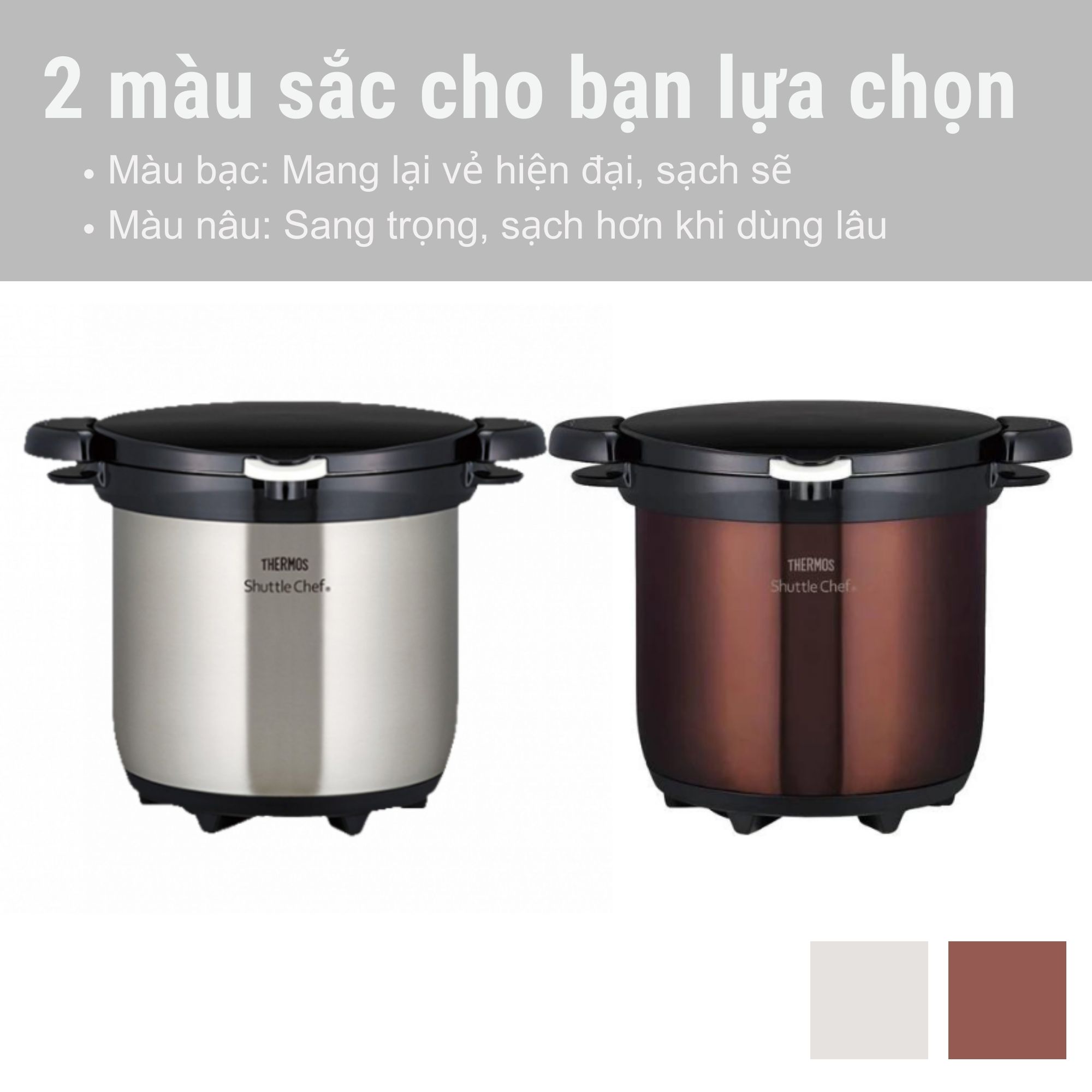 Nồi Ủ Thermos Nhật Bản 4 5L - Tiết Kiệm Năng Lượng Giữ Trọn Dinh Dưỡng