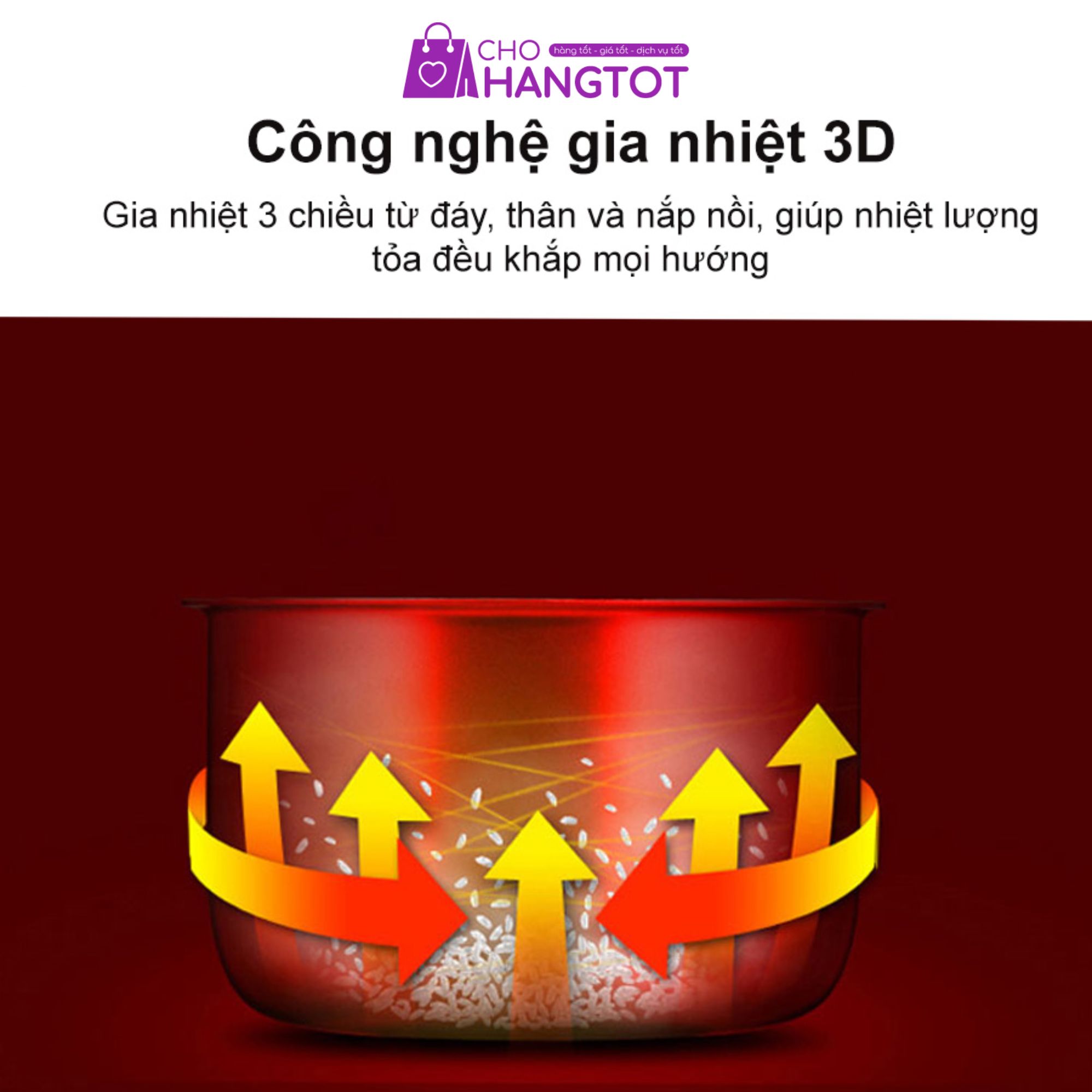 Nồi Cơm Cơ Cuckoo CR-1055B 1 8L Chính Hãng Công Nghệ 3D Chống Dính Tốt