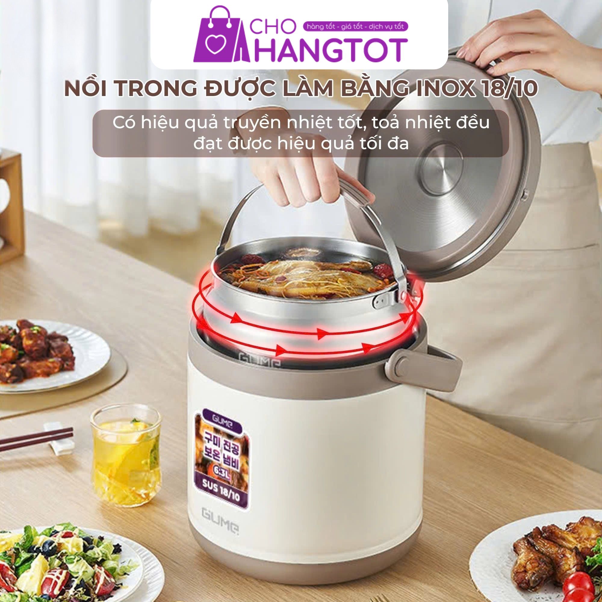 Nồi Ủ Đa Năng Gume Korea GM-2086 4 5L - Giải Pháp Nấu Nướng Thông Minh Tiết Kiệm