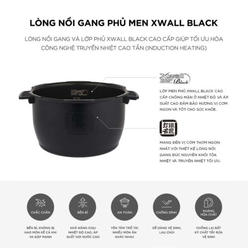 Nồi Cơm Điện Cao Tần Áp Suất CUCKOO CRP-HWF1000F 1 8L - Chuẩn Mực Dinh Dưỡng