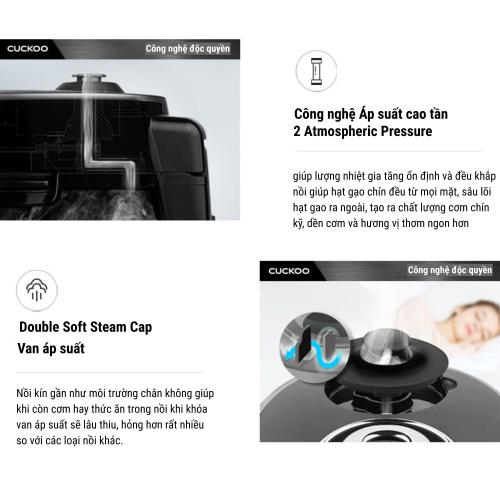 Nồi Cơm Điện Cao Tần Cuckoo CRP-HUF10BS 1 8L Chính Hãng