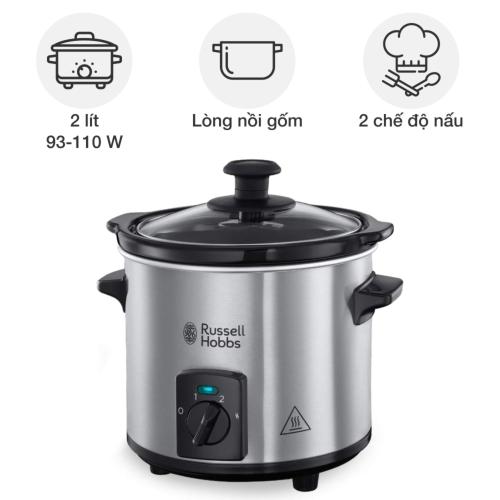 Nồi Nấu Chậm Russell Hobbs 2L - Khơi Nguồn Cảm Hứng Ẩm Thực Tinh Tế