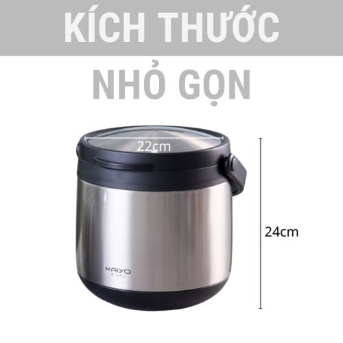 Nồi Ủ Chân Không Kaiyo 4 5L - Đỉnh Cao Công Nghệ Cách Nhiệt Từ Nhật Bản