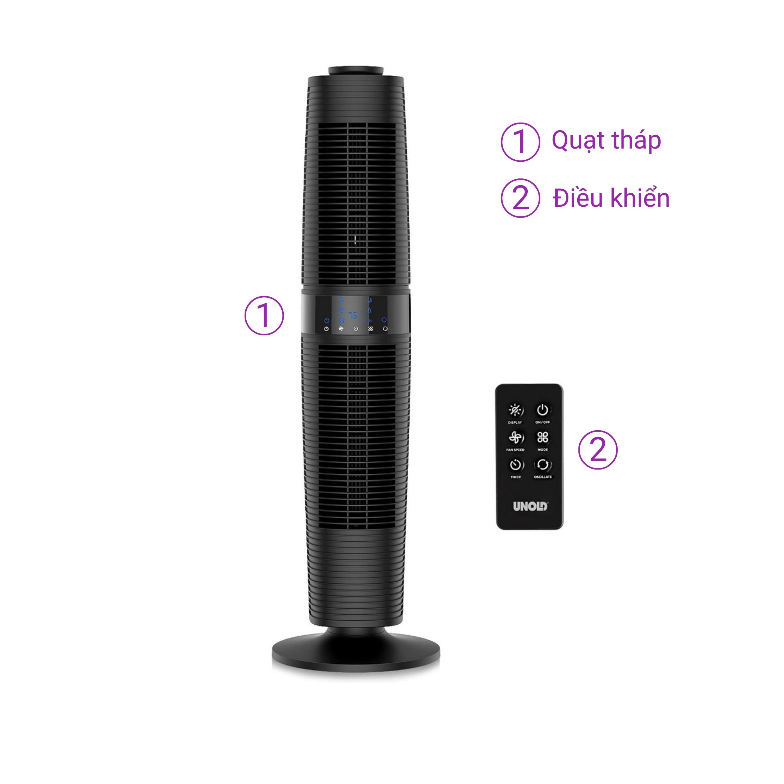 QUẠT THÁP UNOLD SUPER AIR SMART 360 (D-68766)