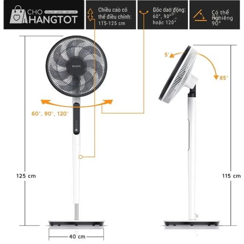 Quạt Cây Brandson DC ECO - Đỉnh Cao Công Nghệ Động Cơ Không Chổi Than Từ Đức