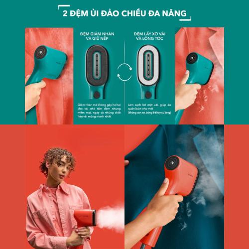 Bàn Là Hơi Nước Cầm Tay Tefal Pure POP DT202 - Giải Pháp Chăm Sóc Trang Phục Toàn Diện