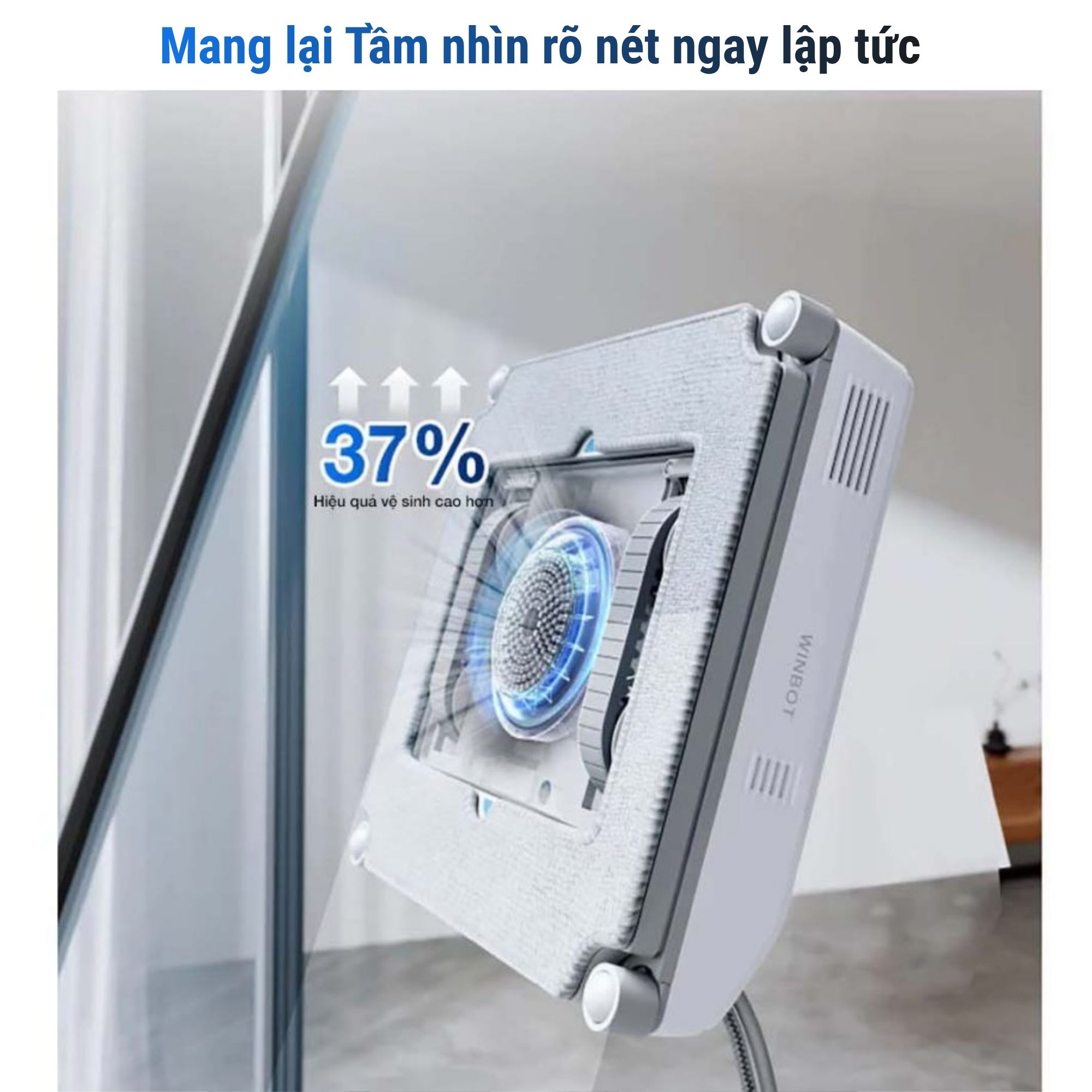 Ecovacs Winbot Mini Giải Pháp Làm Sạch Kính Thông Minh Khung Cửa Nhỏ