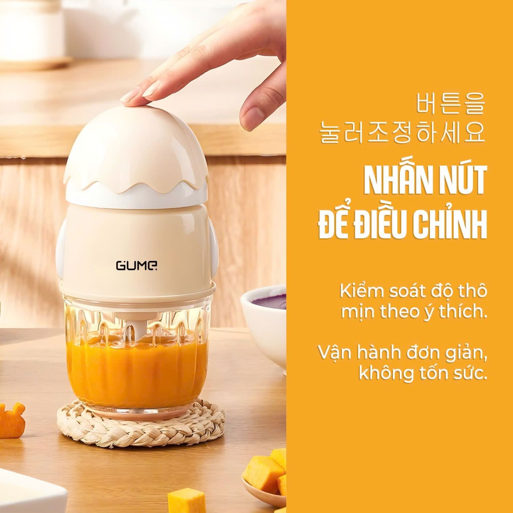 Máy Xay Ăn Dặm Gume GM-2212 - Giải Pháp Chế Biến Dinh Dưỡng Toàn Diện