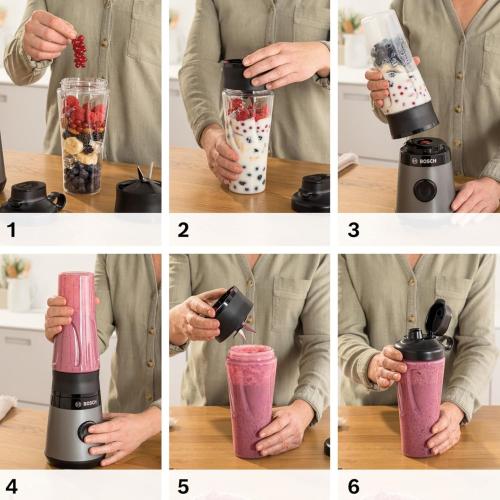 Máy Xay Sinh Tố Mini Bosch MMB2111S Chính Hãng - Giải Pháp Xay Nhuyễn Nhanh Chóng