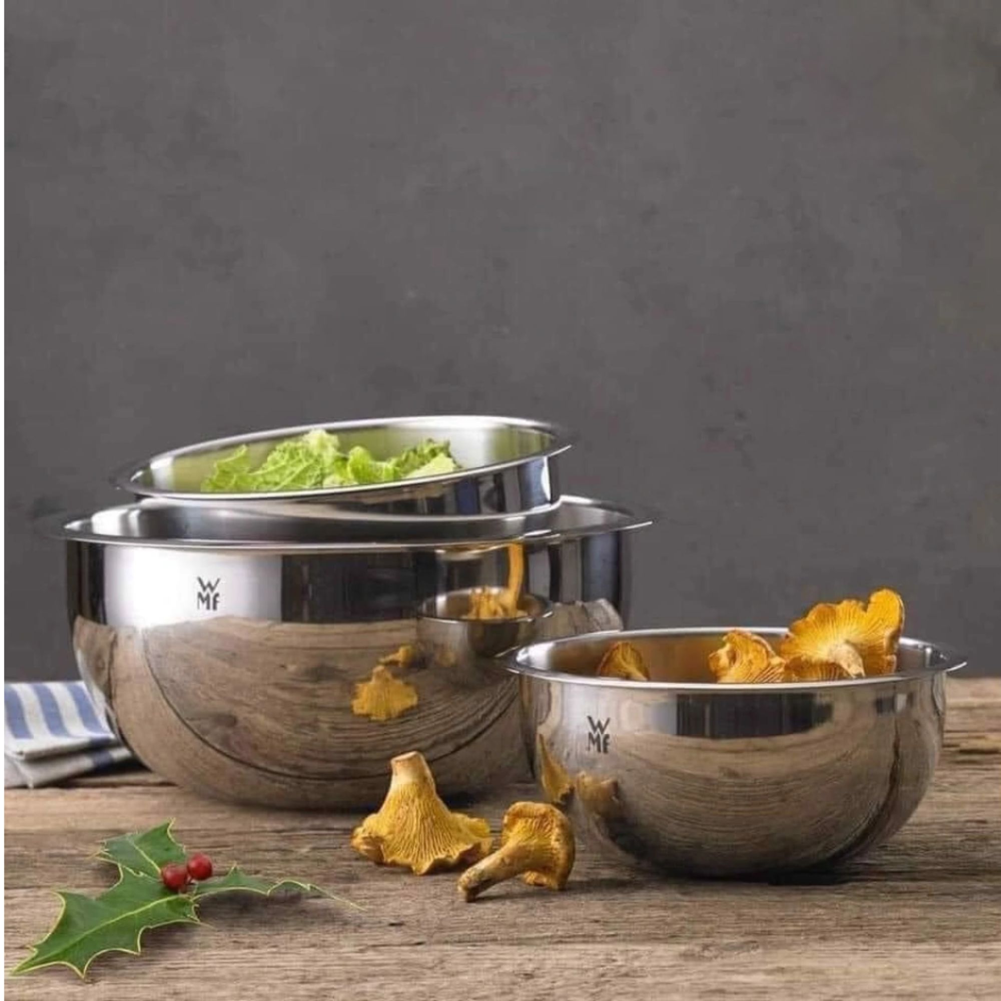 Bộ Bát Trộn WMF Gourmet 4 Chiếc Chính Hãng Inox 18 10 Chuẩn Đức