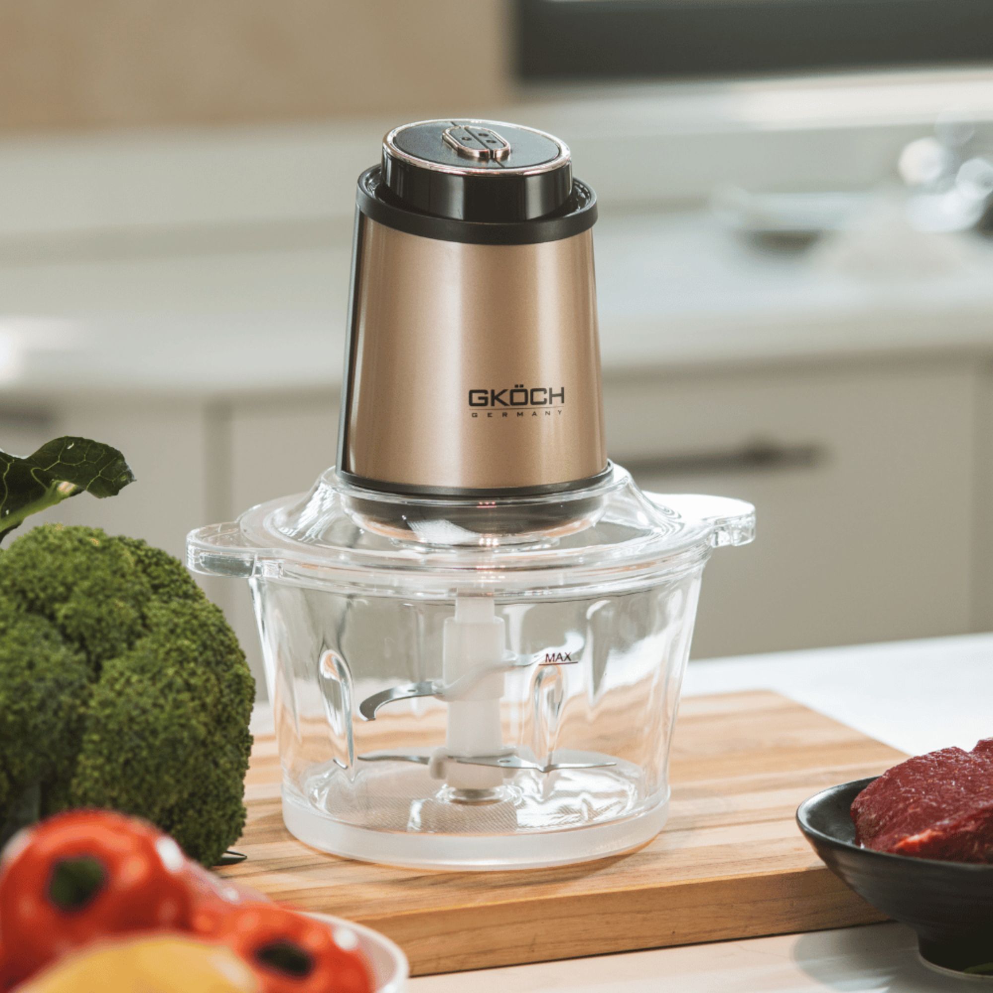 Máy Xay Thịt Gold GKÖCH 500W - Giải Pháp Chế Biến Thực Phẩm Toàn Diện