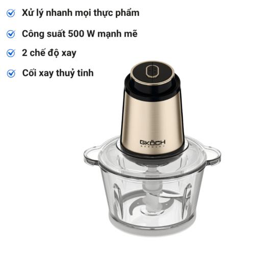 Máy Xay Thịt Gold GKÖCH 500W - Giải Pháp Chế Biến Thực Phẩm Toàn Diện