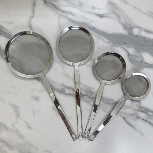 VỢT INOX ĐA NĂNG GUME – RÂY VỚT BỌT LỌC DẦU TIỆN LỢI