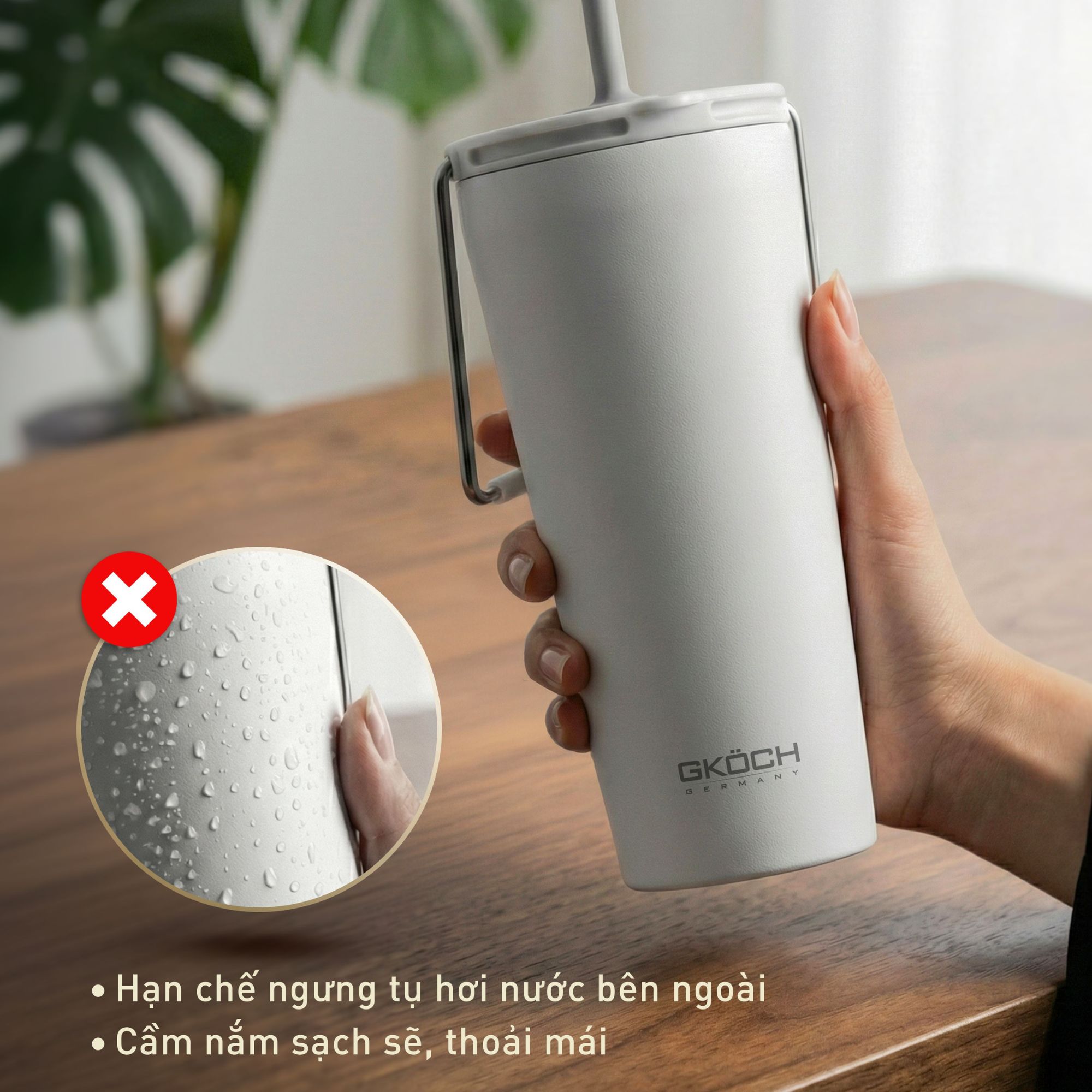 Cốc Giữ Nhiệt GKÖCH 600ML - Giải Pháp Lưu Trữ Nhiệt Độ Tối Ưu Cho Người Bận Rộn