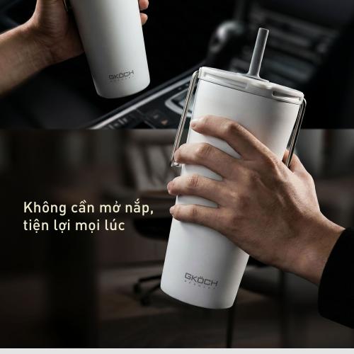 Cốc Giữ Nhiệt GKÖCH 600ML - Giải Pháp Lưu Trữ Nhiệt Độ Tối Ưu Cho Người Bận Rộn