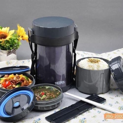 Hộp Cơm Giữ Nhiệt 3 Ngăn Thermos JBG-2000 - Chăm Chút Bữa Ăn Trọn Vẹn Yêu Thương