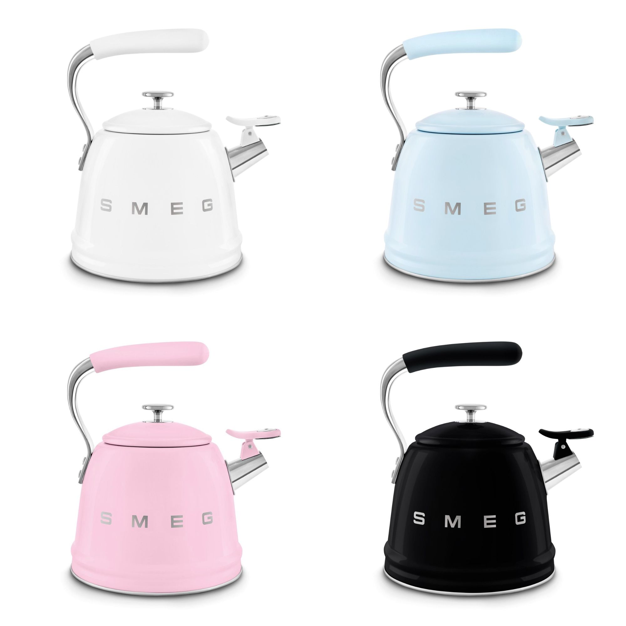Ấm Đun Bếp Từ SMEG 2 3L Có Còi - Điểm Nhấn Cổ Điển Cho Không Gian Bếp Hiện Đại