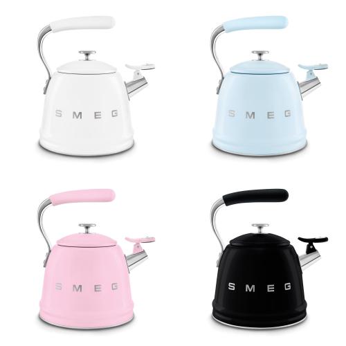 Ấm Đun Bếp Từ SMEG 2 3L Có Còi - Điểm Nhấn Cổ Điển Cho Không Gian Bếp Hiện Đại