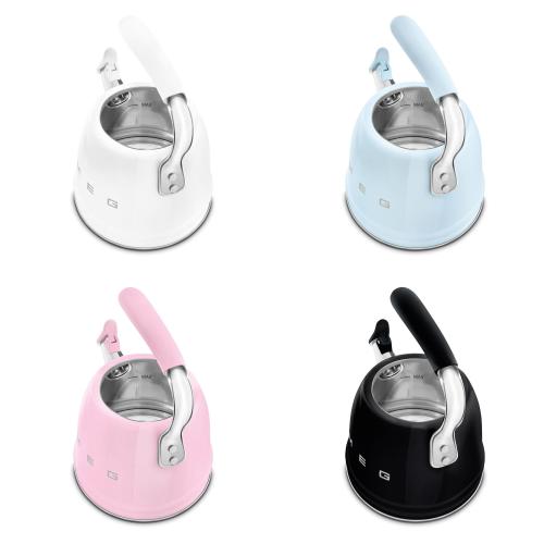 Ấm Đun Bếp Từ SMEG 2 3L Có Còi - Điểm Nhấn Cổ Điển Cho Không Gian Bếp Hiện Đại